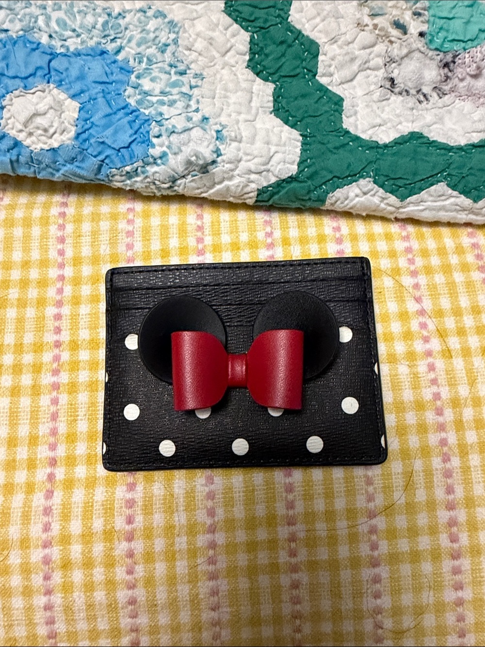 Kate Spade Mini Mouse themed card holder